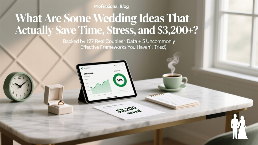 Wedding Ideas That Save Time, Money & Stress