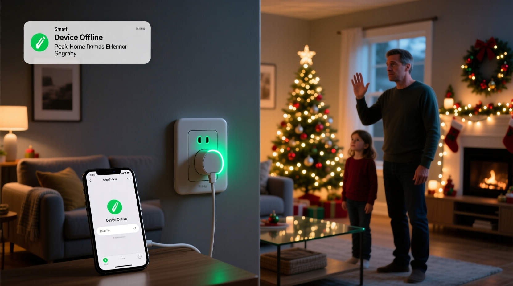 why does my smart socket not respond during peak christmas hours