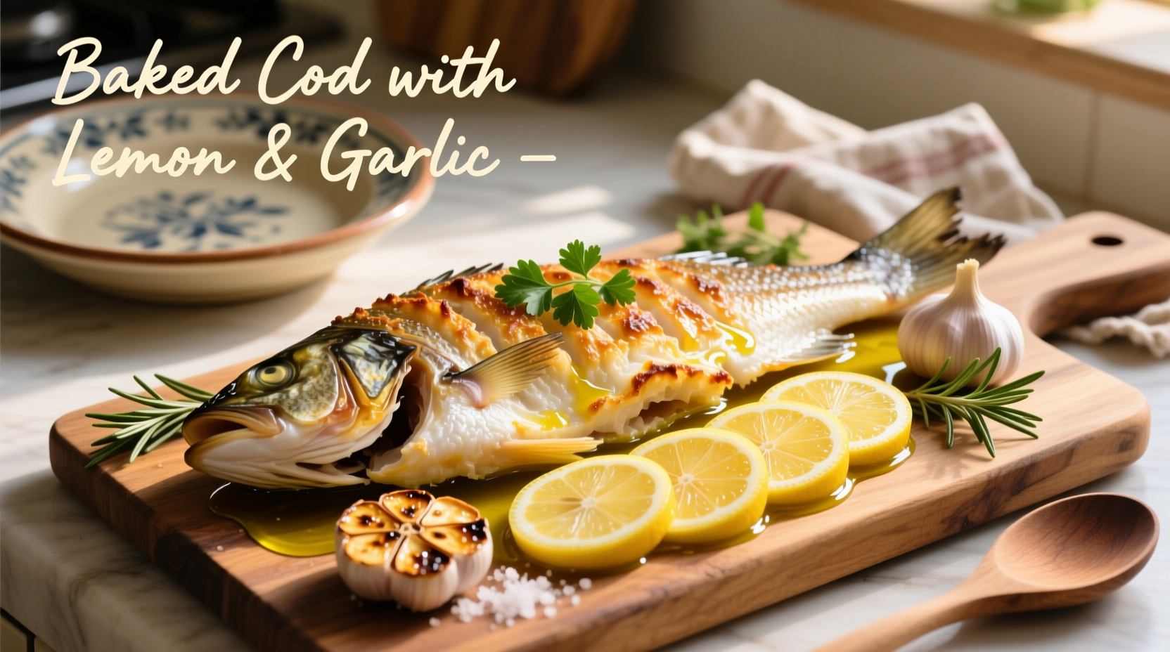 Perfect Baked Cod Recipe with Lemon & Garlic (25 Minutes)