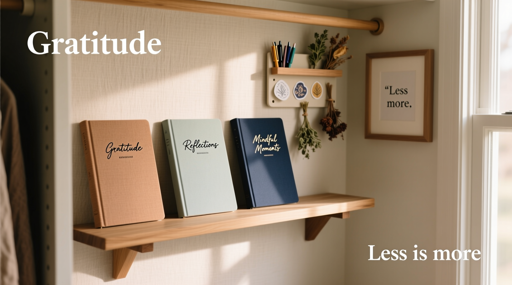 closet organization tips for journals