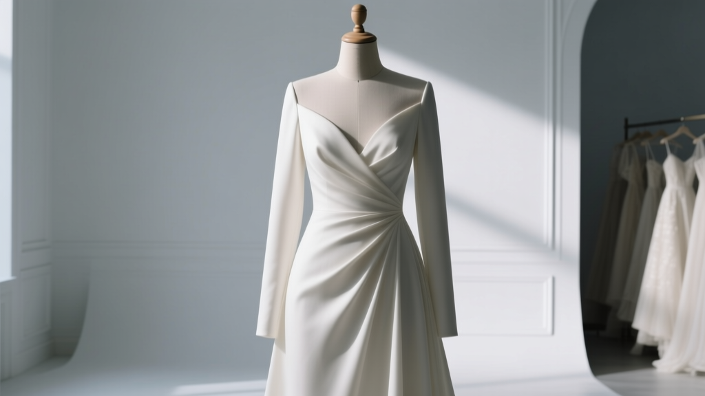 A-Line Long Sleeve Wedding Dress: Fix Fit Issues