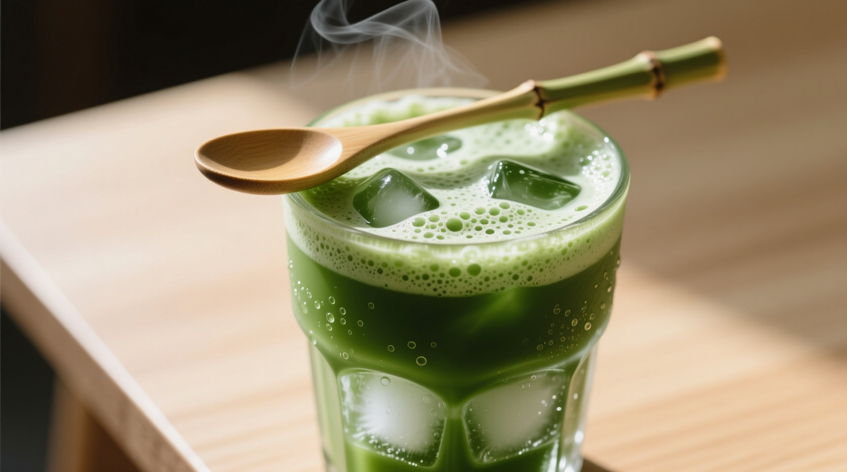 frothy iced matcha recipe