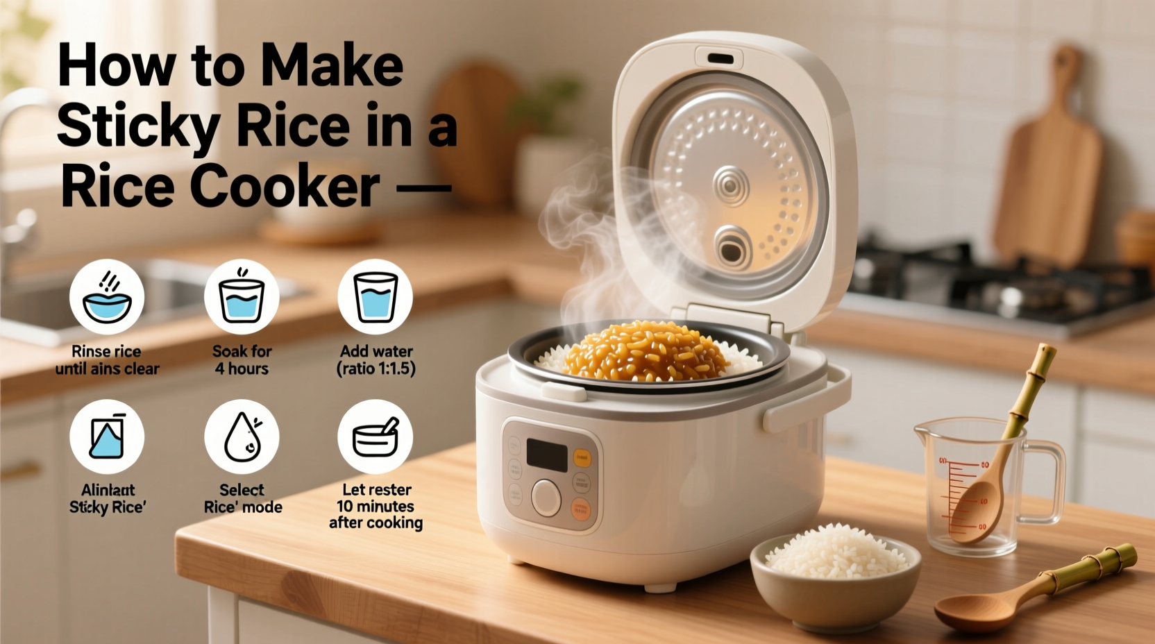 Perfect Sticky Rice in Rice Cooker: Foolproof Method
