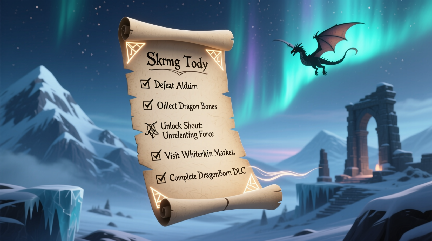 i have a to do list just for skyrim and its made gamin