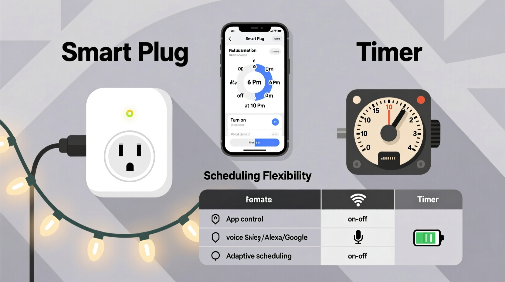 smart plug vs timer for controlling christmas lights which offers better scheduling
