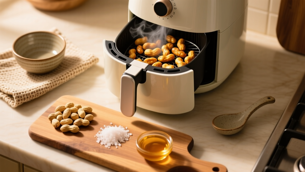 3-Ingredient Air Fryer Peanuts: Crispy, Cheap & Foolproof