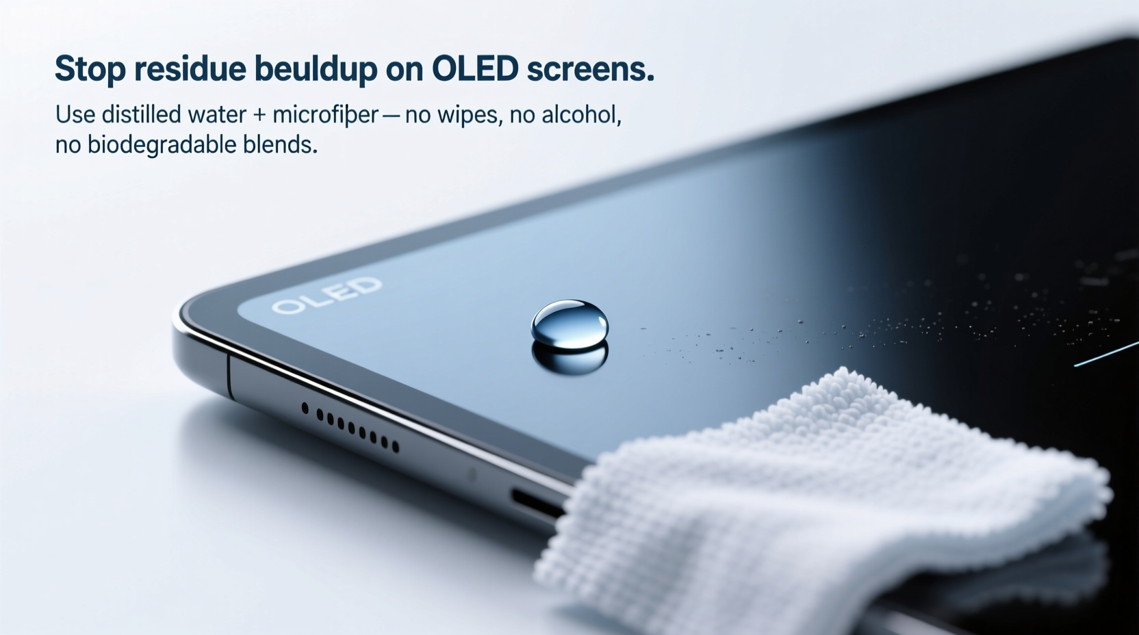 eco friendly cleaning tips for oled screens