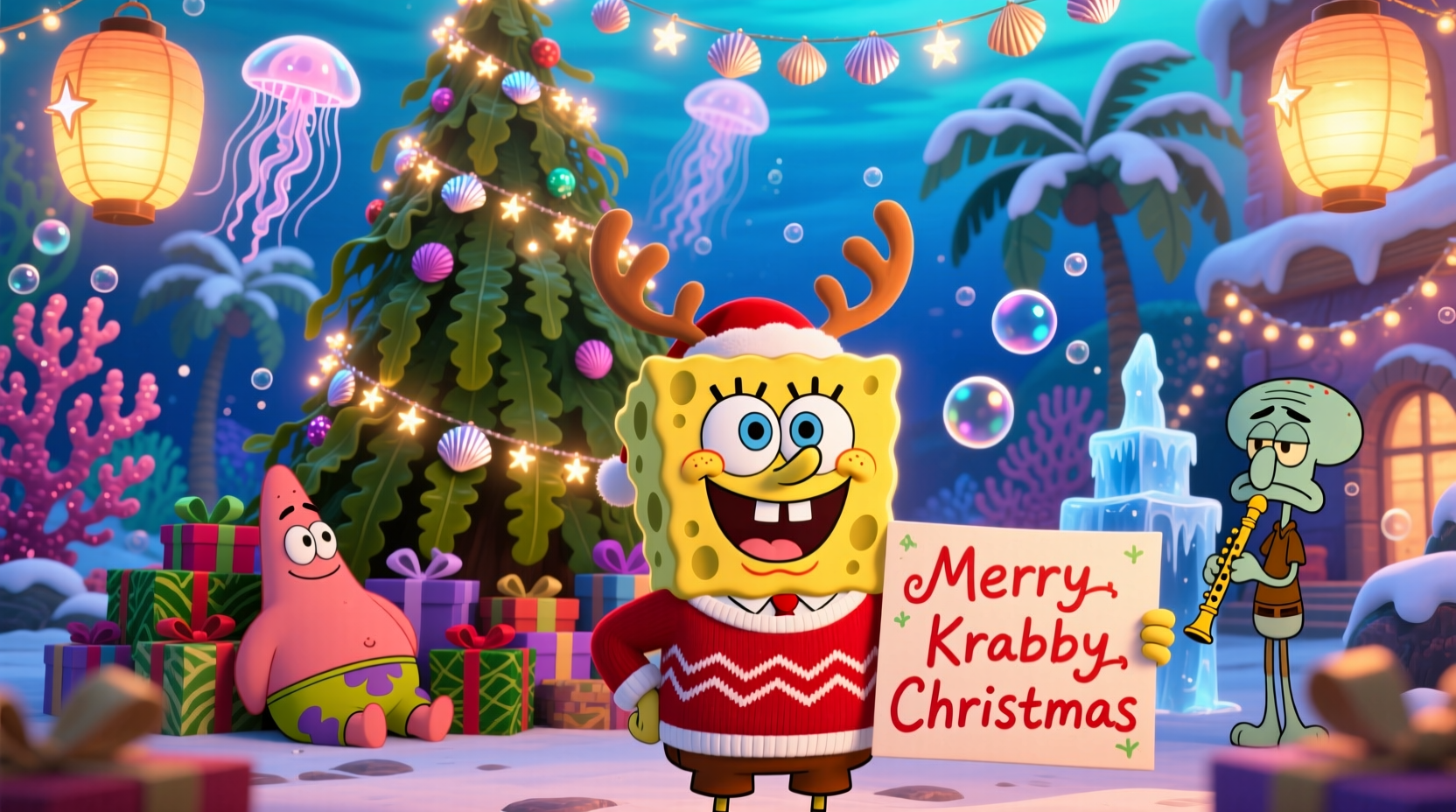 a spongebob christmas