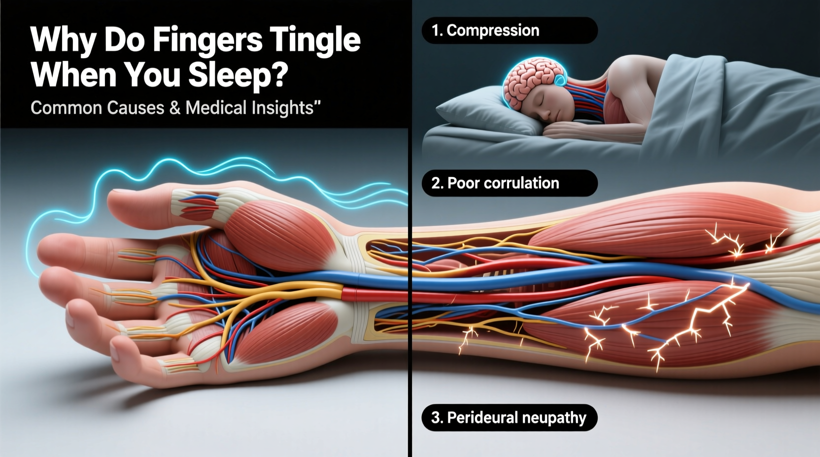 why do my fingers tingle when i sleep possible explanations