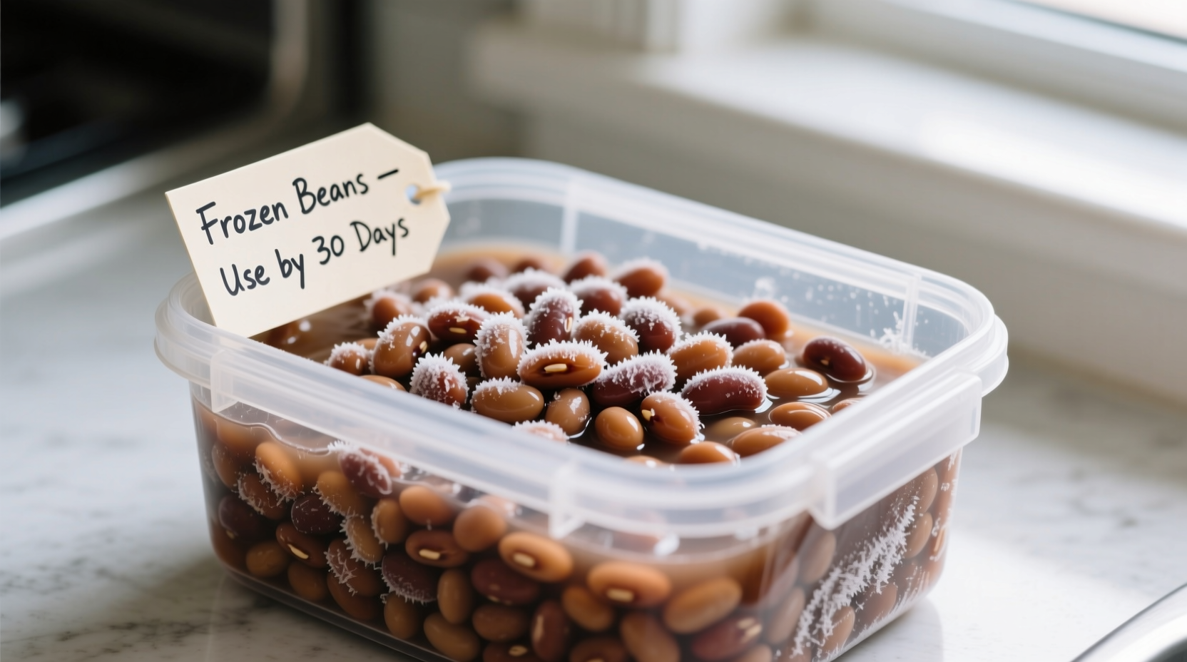 freeze leftover canned beans for reuse
