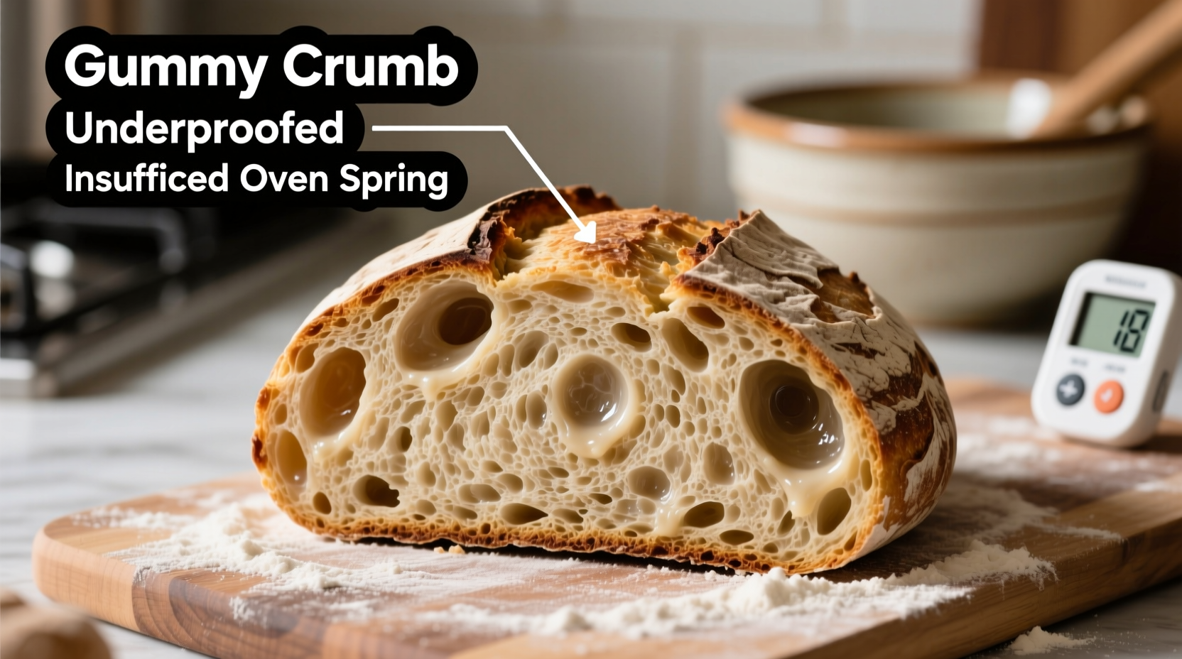 why is my sourdough bread gummy inside troubleshooting dense loaves