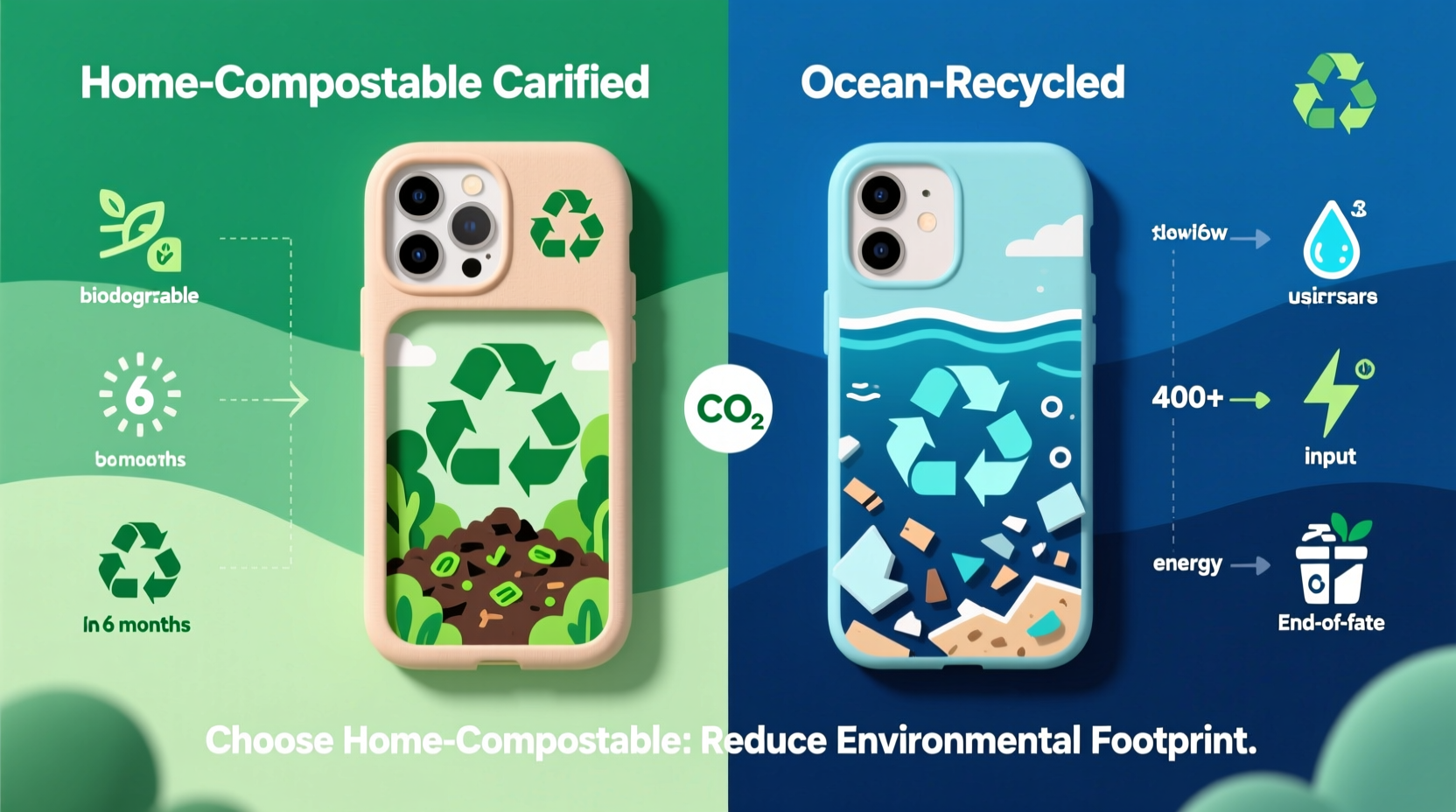 compostable vs ocean plastic phone case carbon truth