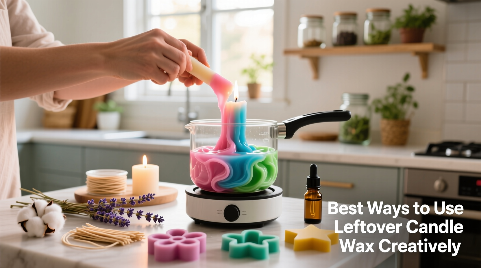 best ways to use leftover candle wax creatively