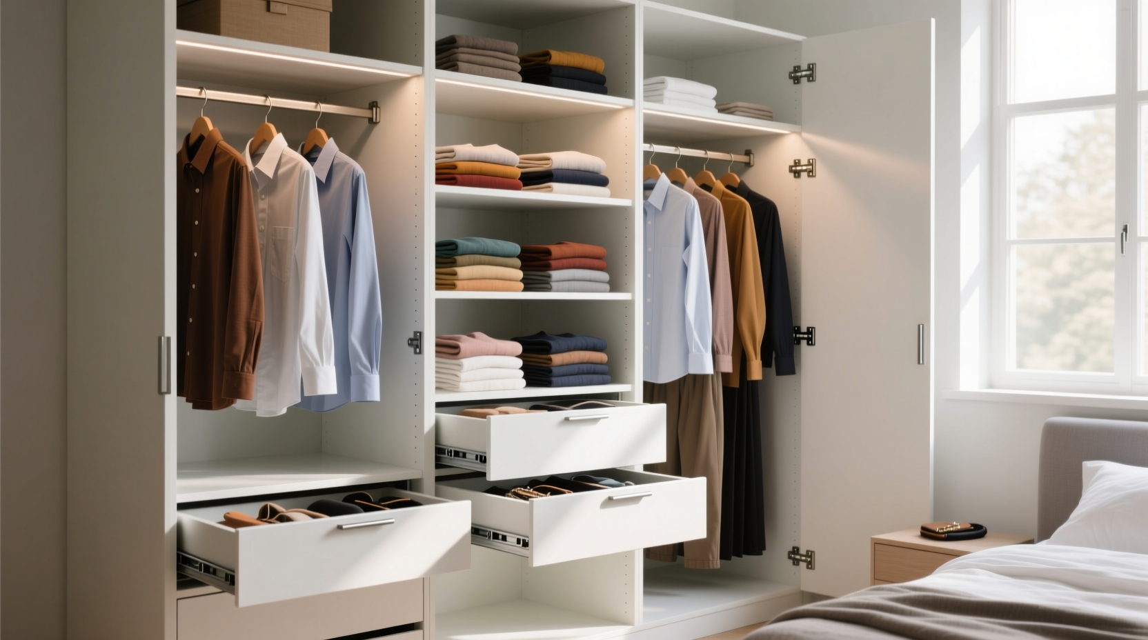 closet organization tips for all torso lengths