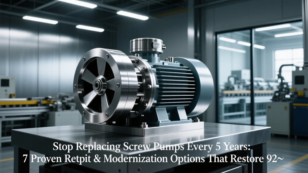 Screw Pump Retrofit: 92–98% Efficiency, 31% Energy Savings