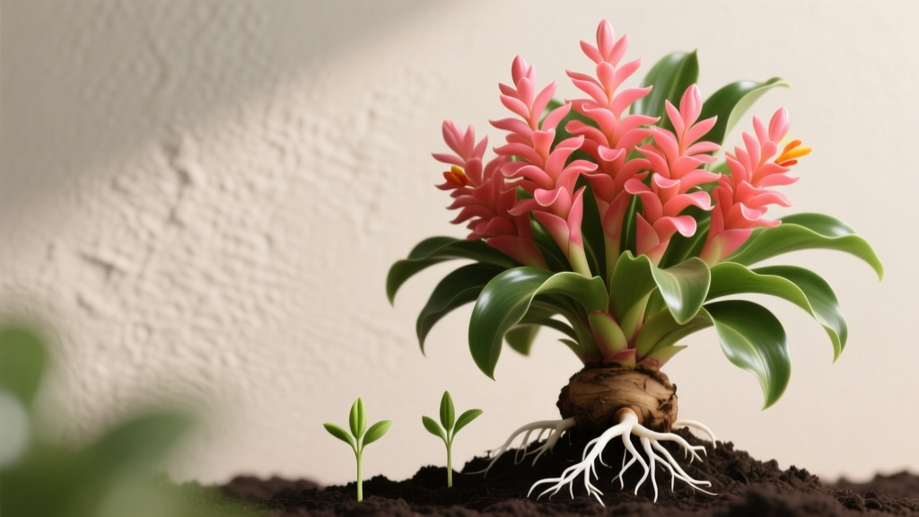 Large How Propagation Lg Hawiian Lolipop Ginger Plant