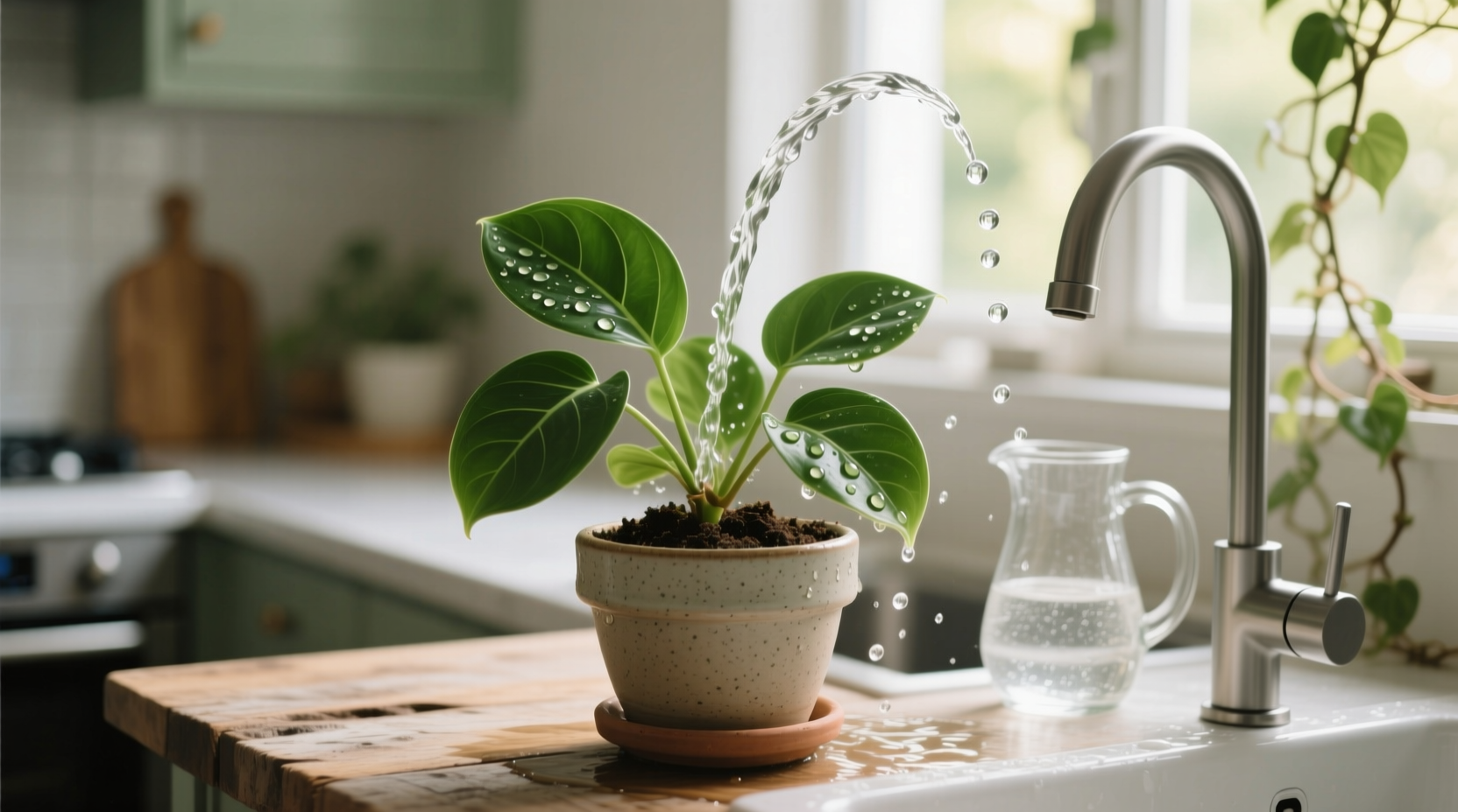 tap water for houseplants