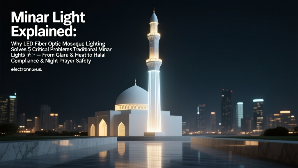 Minar Light Explained: Why LED Fiber Optic Mosque Lighting Solves 5 Critical Problems Traditional Minar Lights Can’t — From Glare & Heat to Halal Compliance & Night Prayer Safety
