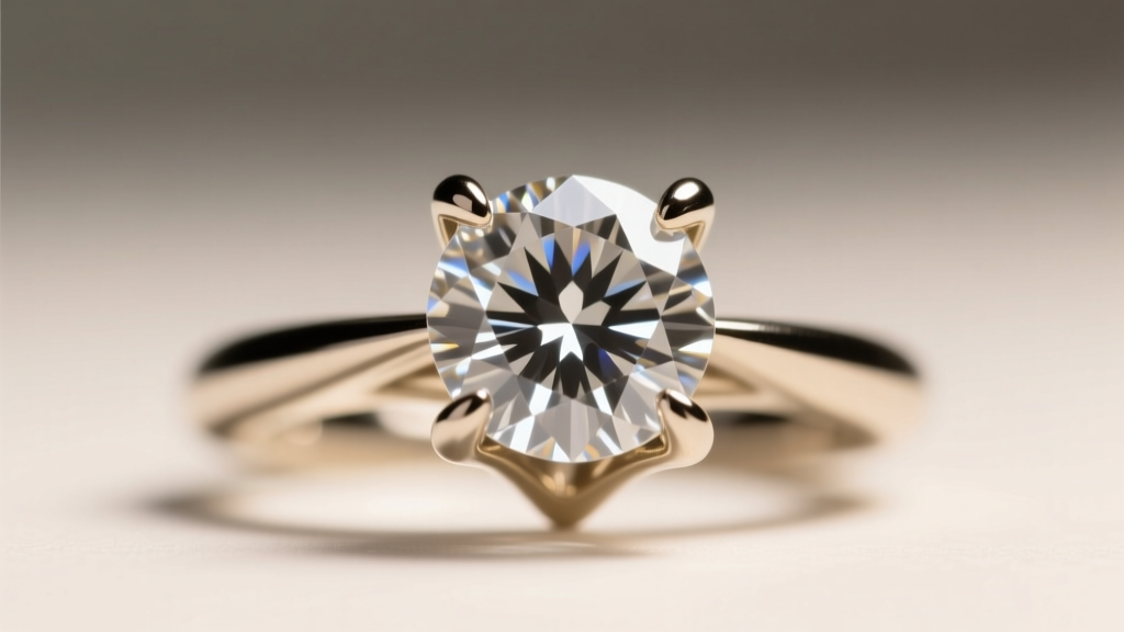 Extreme macro shot of a four-prong diamond setting, highlighting smooth, burr-free prong tips gripping a round brilliant diamond.