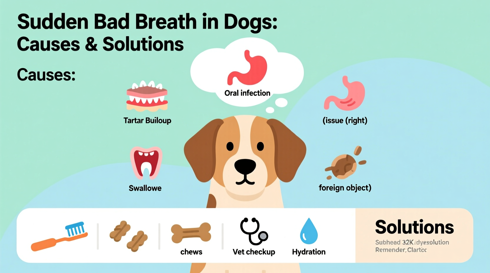 why does my dog have bad breath sudden causes and fixes