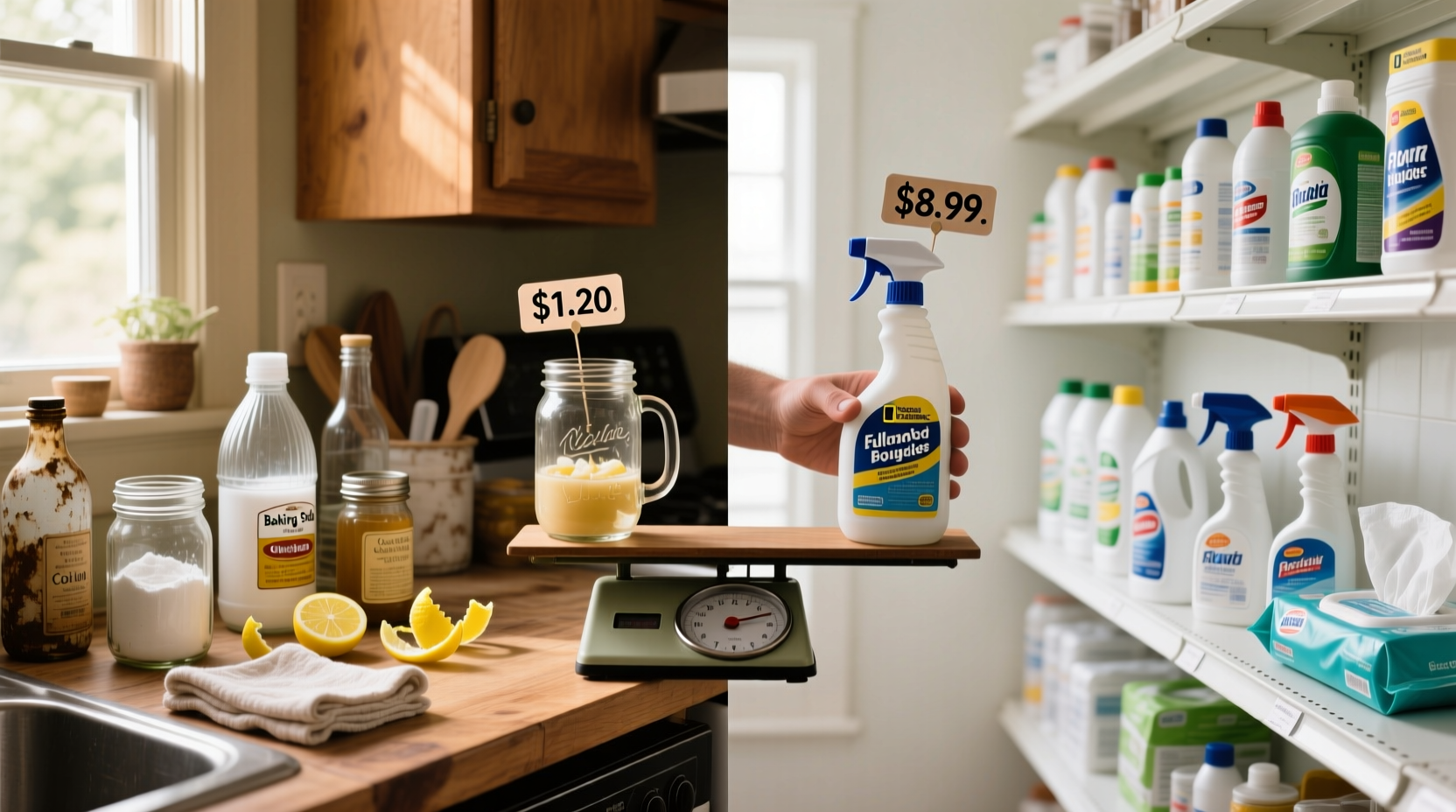 is it cheaper to make your own cleaning supplies than buy them