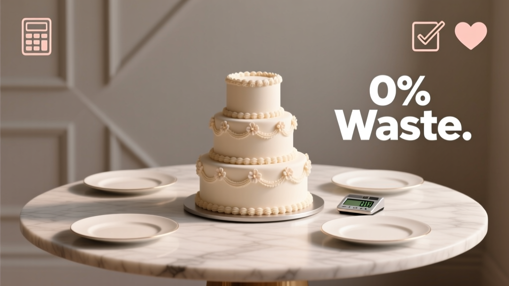 Wedding Cake Size Calculator: No Guesswork, No Leftovers