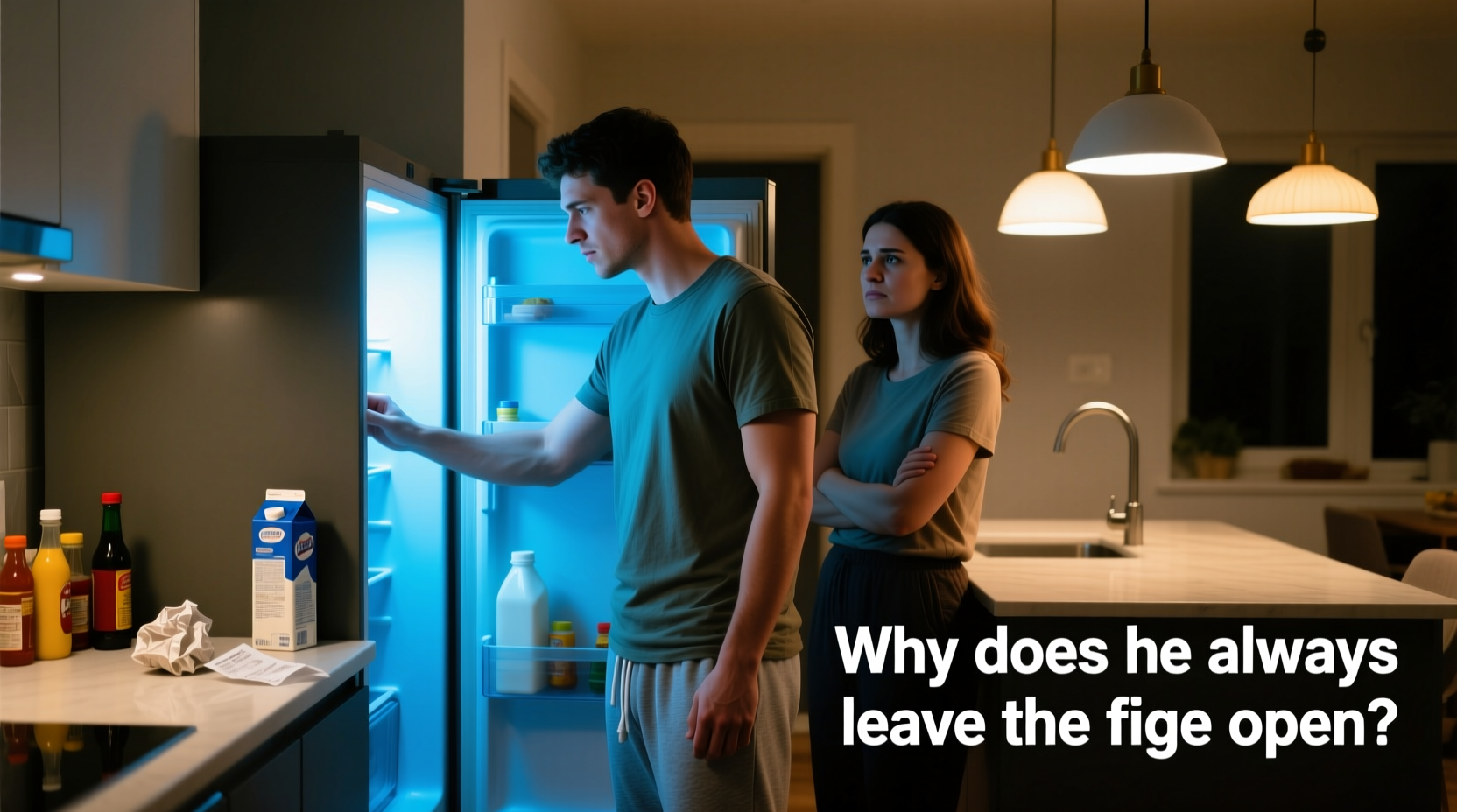 why does my boyfriend always leave the fridge open and what it means