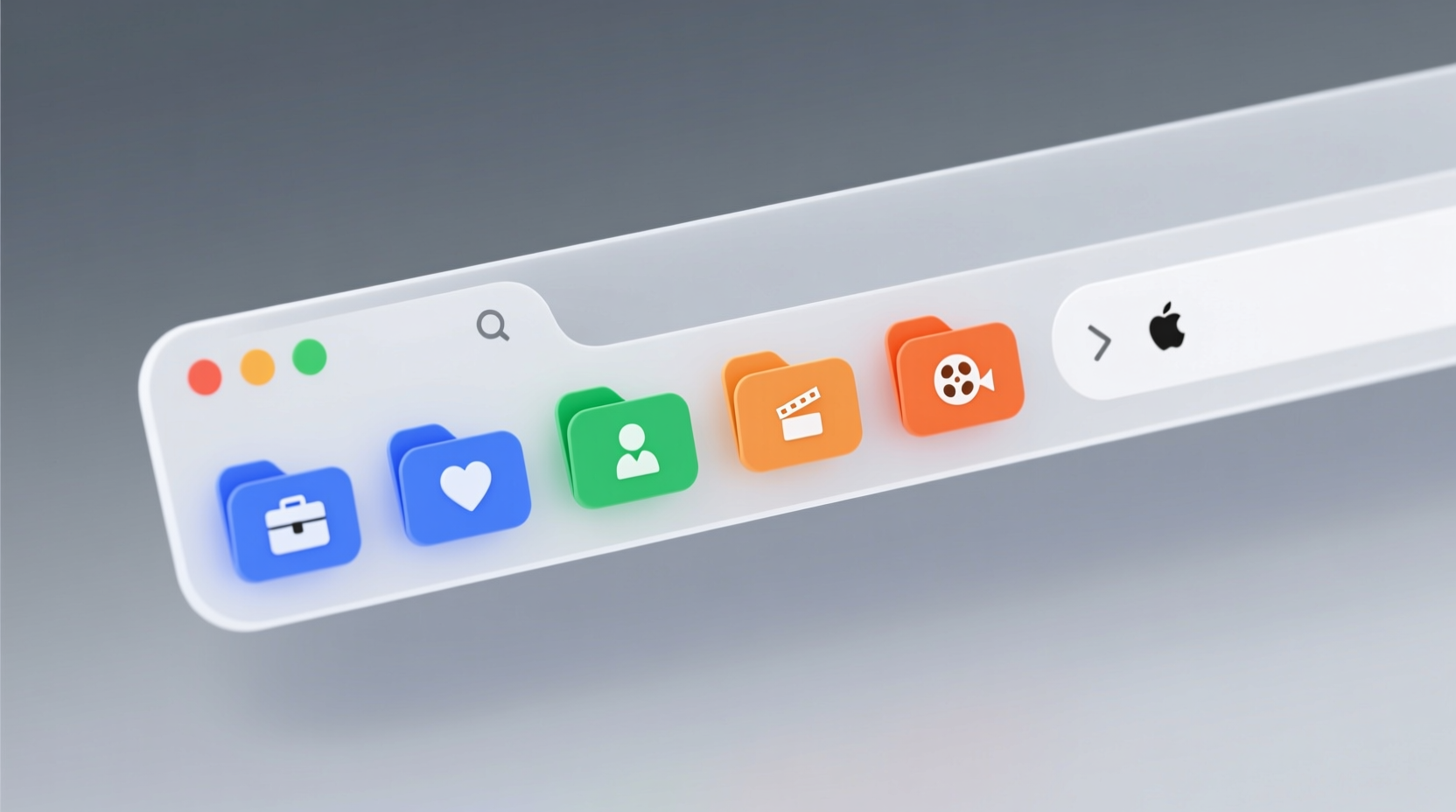 save bookmarks toolbar real estate with folders
