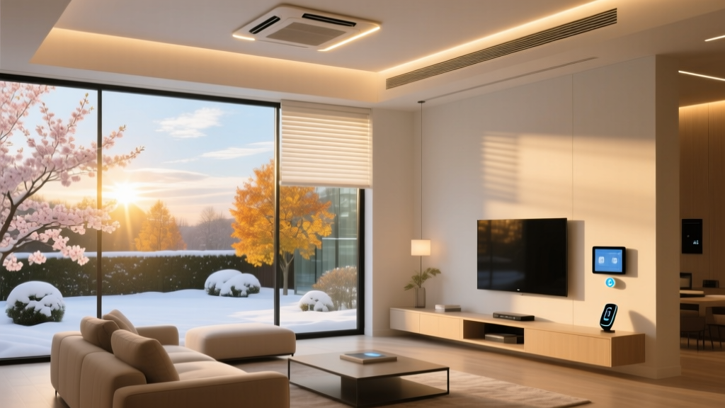 Smart Living Room Climate and Lighting for All Seasons