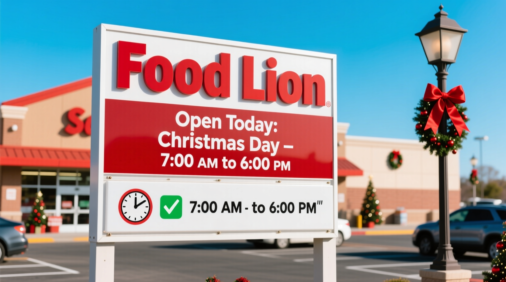 is food lion open on christmas day