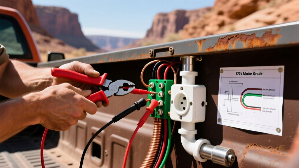 How to Wire an Electrical Outlet on Canyon Truck Bed Safely