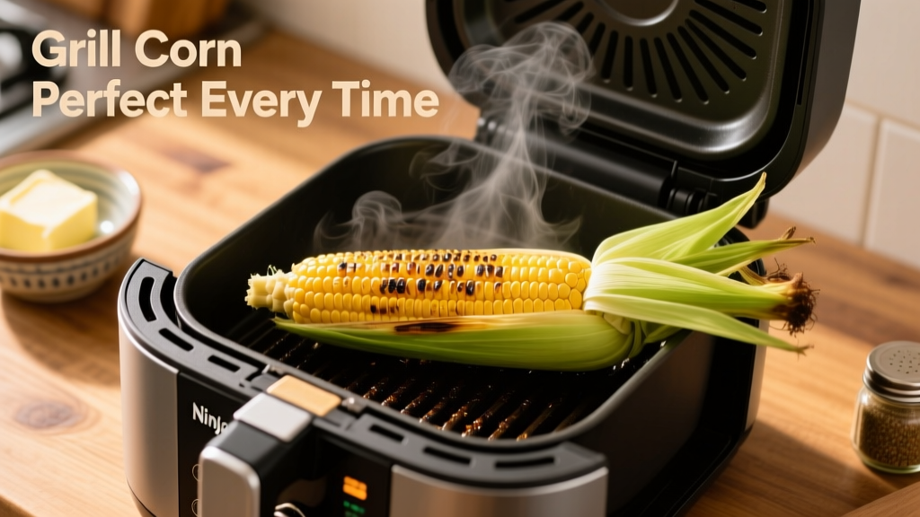 Grill Corn in Ninja Foodi Grill (Perfect Every Time)
