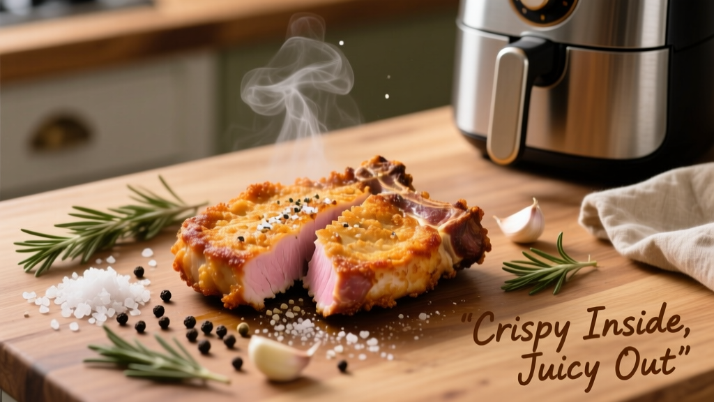 Perfect Air Fryer Seasoned Pork Chops (Crispy & Juicy!)