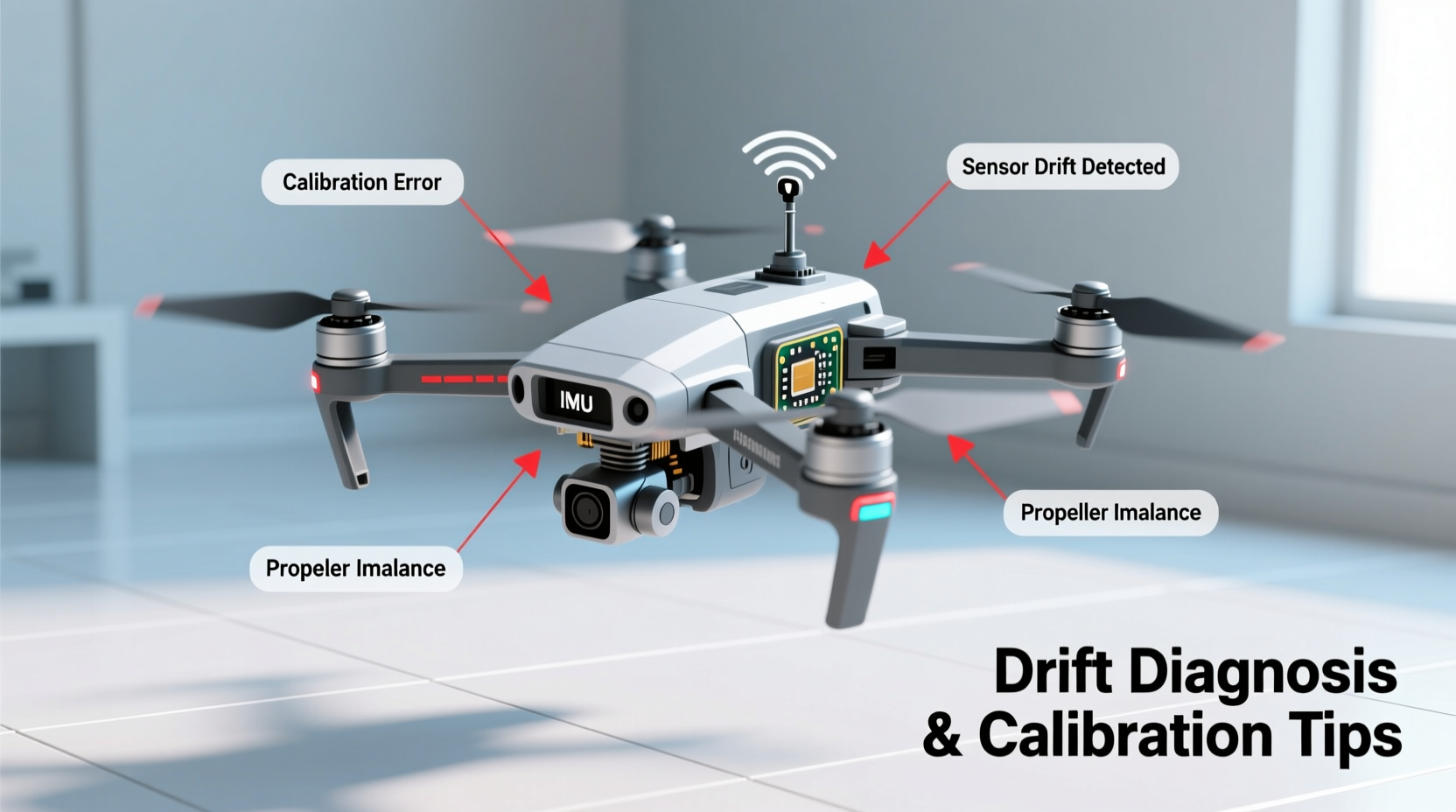 why is my drone drifting sideways mid flight calibration tips