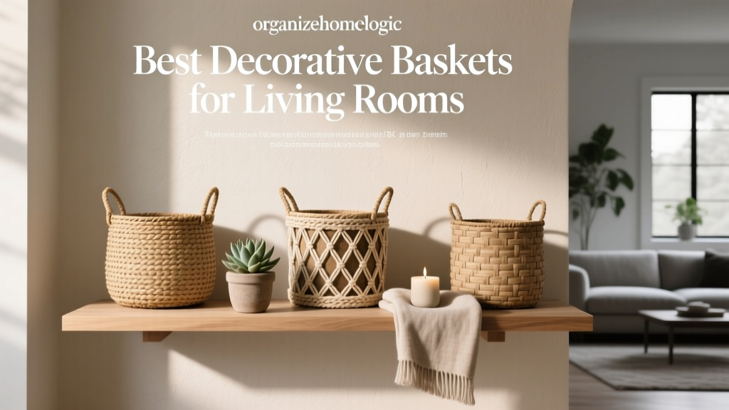Best Decorative Baskets for Living Rooms