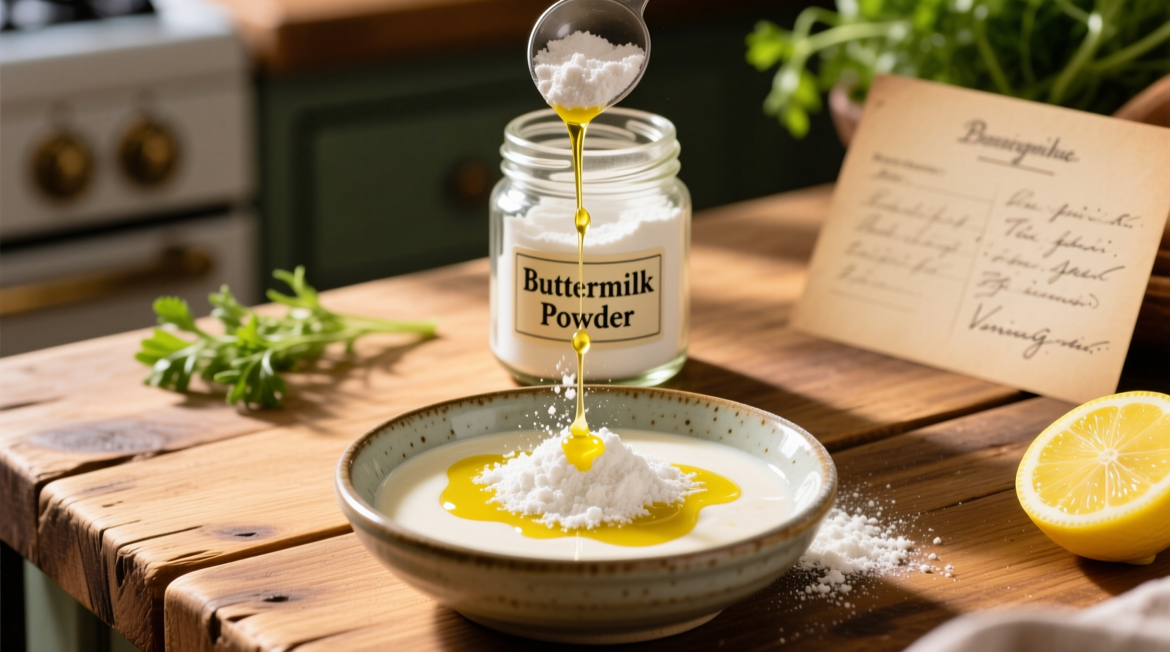 add buttermilk powder to your next vinaigrette