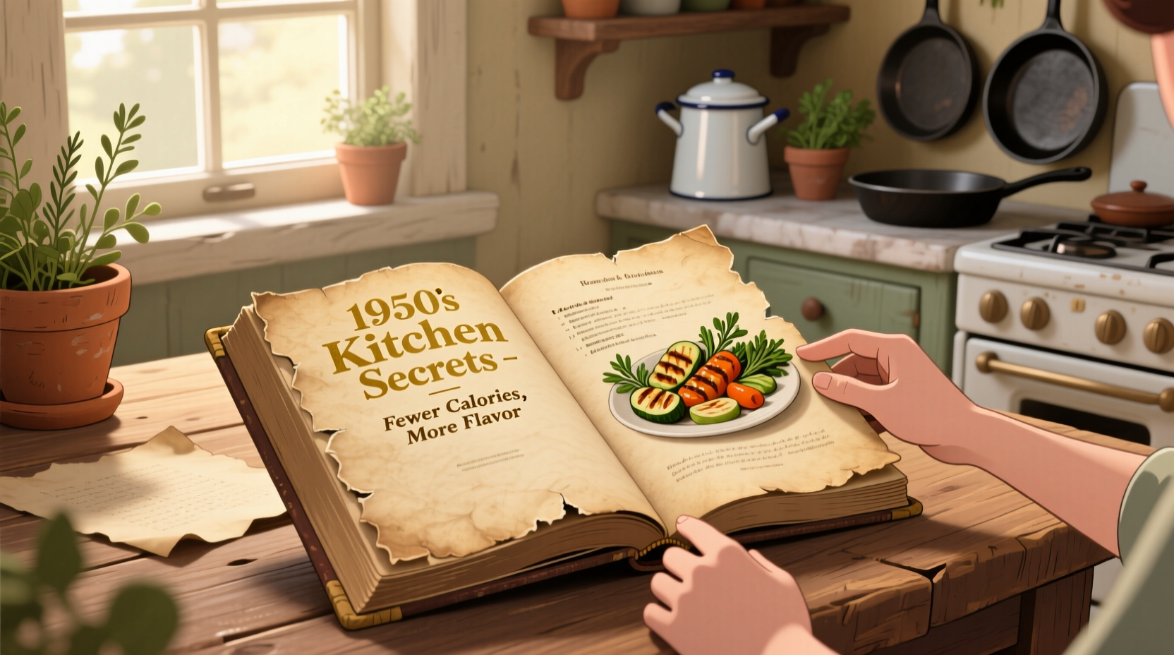 use older cookbooks for fewer calories