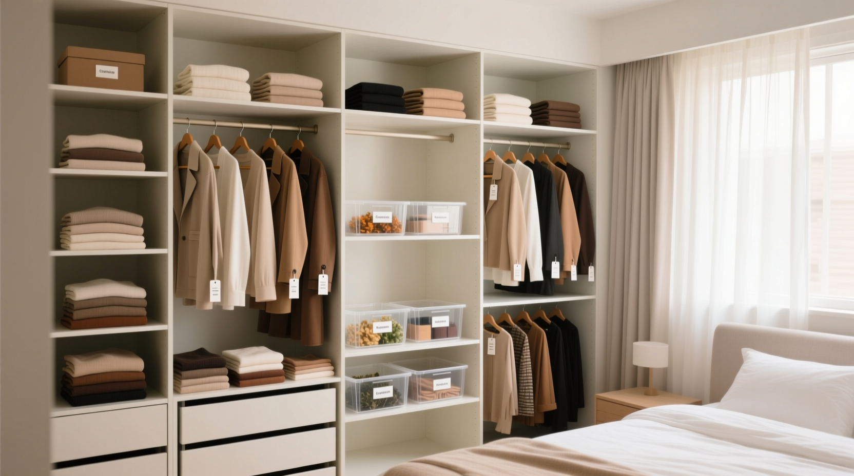 closet organization tips for capsule wardrobes