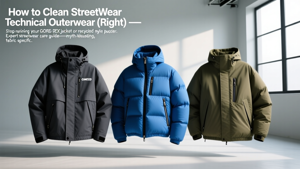How to Clean Streetwear Technical Outerwear (Right)