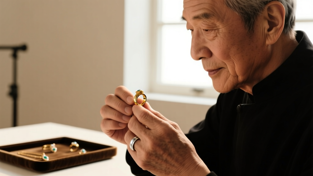 Close-up of a jeweler