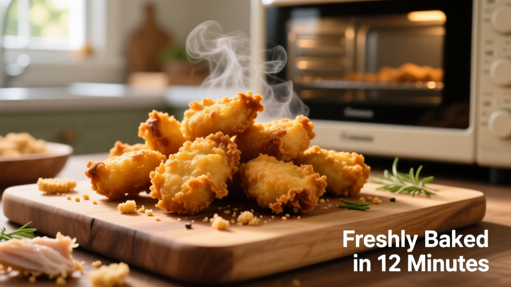 Crispy Frozen Chicken Nuggets in Convection Oven