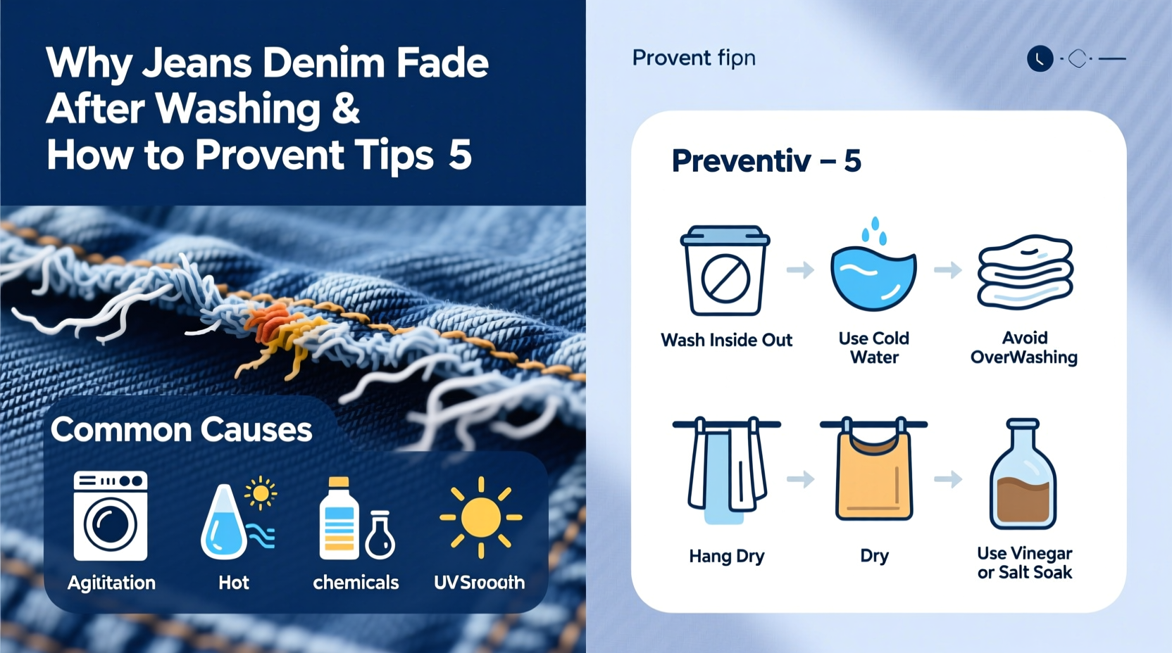 why do my jeans always fade after a few washes how to prevent it