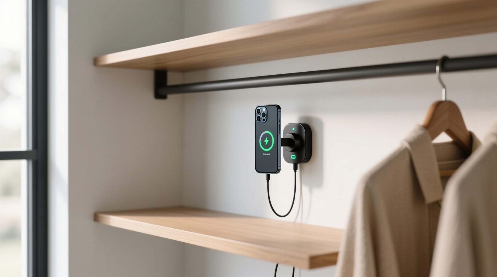 closet organization tips hidden magnetic charging docks