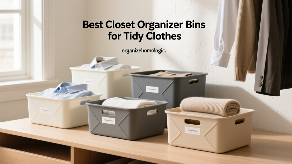 Best Closet Organizer Bins for Tidy Clothes