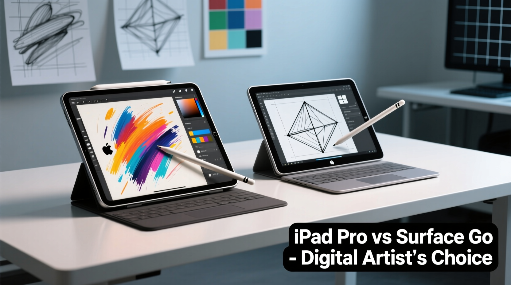 ipad pro vs microsoft surface go for digital artists compared