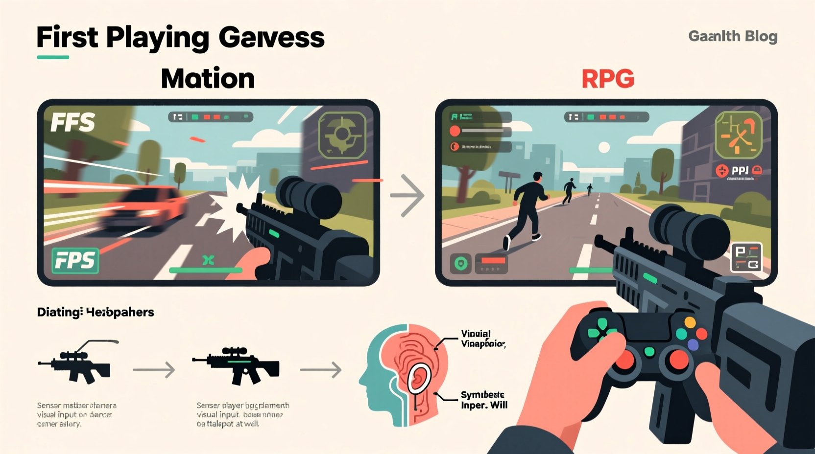 why do i get motion sickness playing fps games but not rpgs