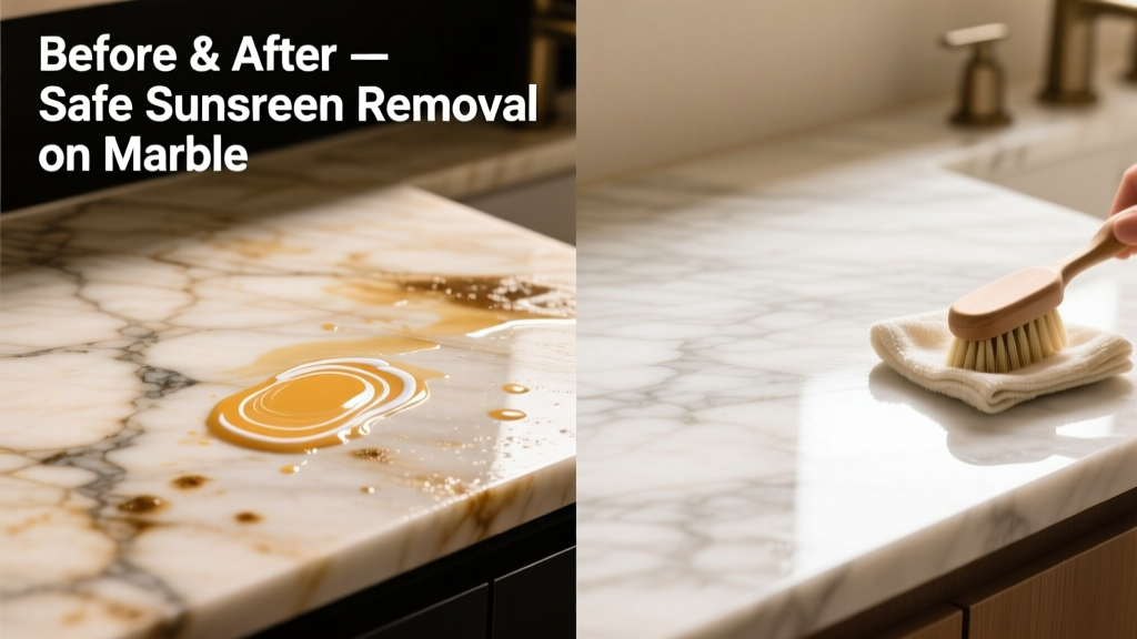 How to Remove Sunscreen from Marble Safely