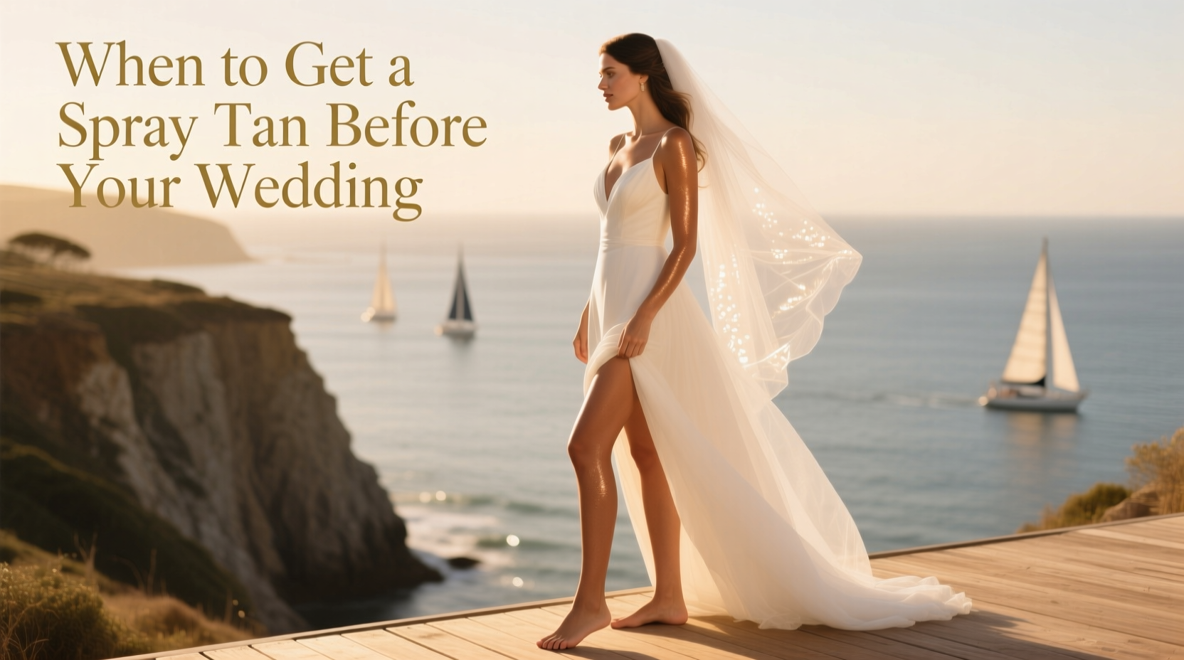 when to get spray tan before wedding