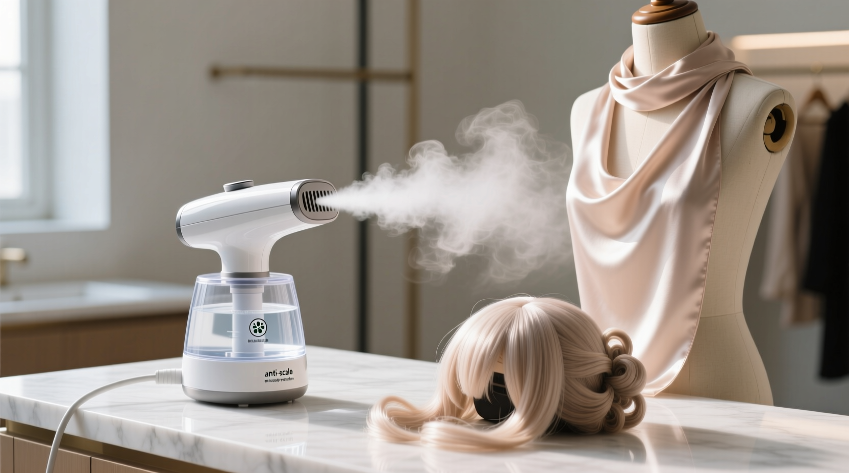 how to clean a garment steamer for silk cosplay wigs