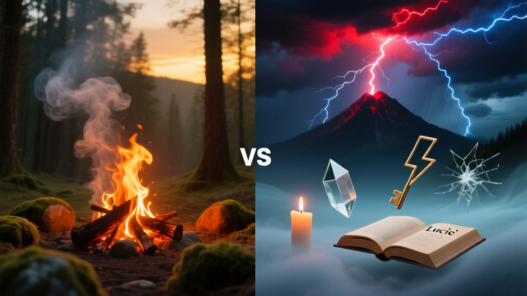 Fire vs Lightning: Dream Symbol Comparison